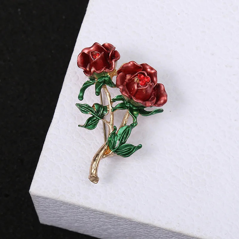 Broches Fleurs Avec Strass Collection FLORIS - 1O Variantes