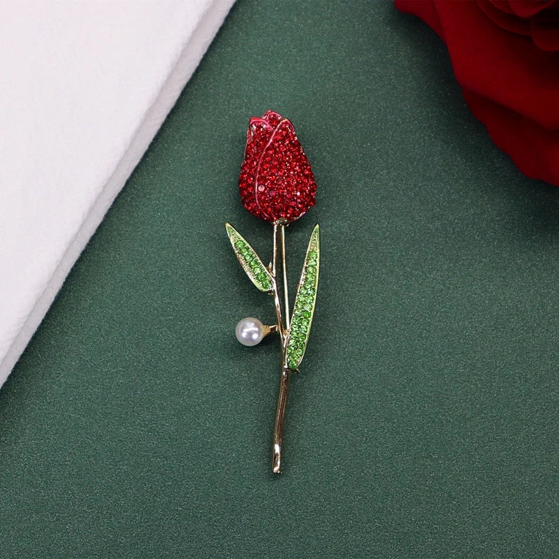 Broches Fleurs Avec Strass Collection FLORIS - 1O Variantes